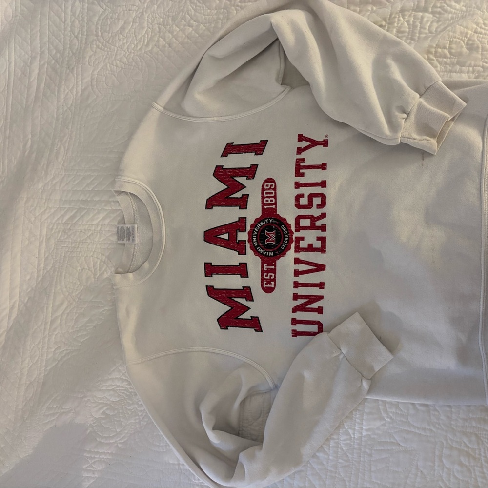 Miami University Oxford OH White Sweatshirt